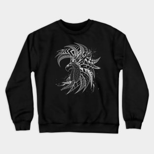 Tribal Fighting Rooster Crewneck Sweatshirt